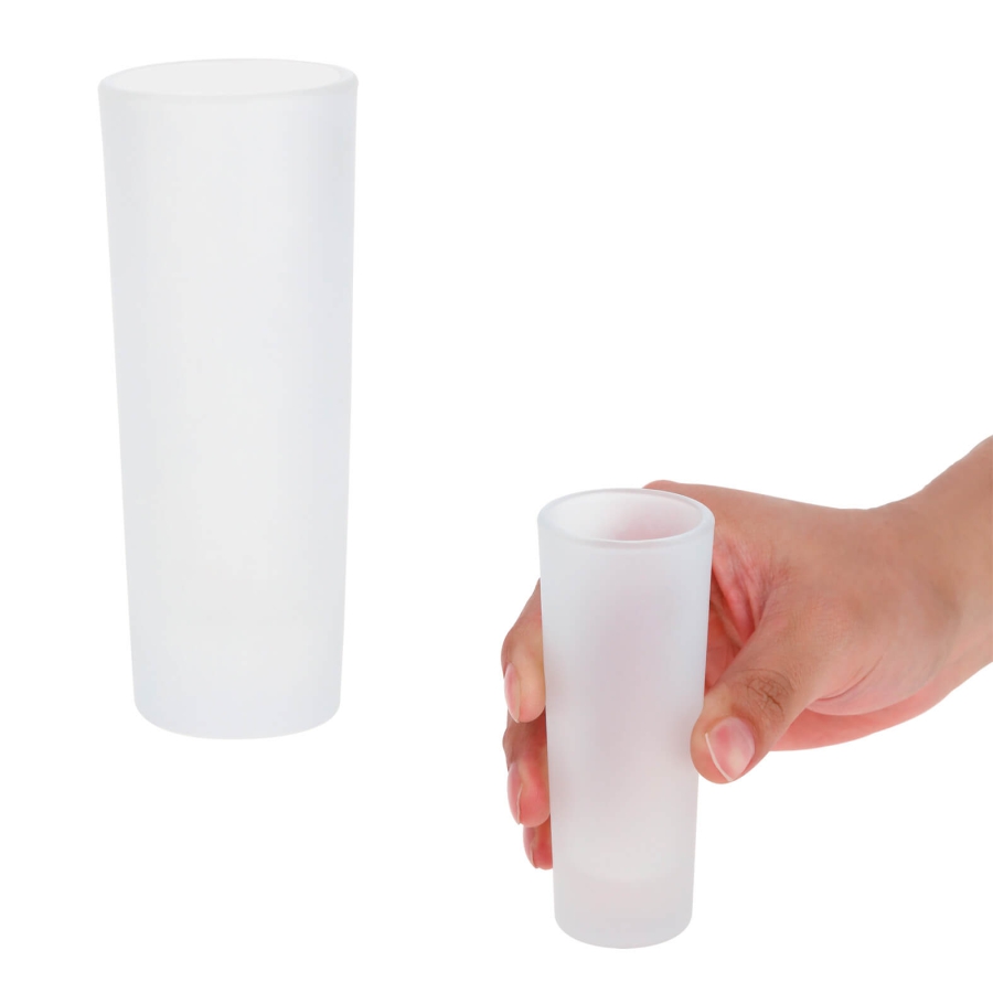 TEQUILERO DE VIDRIO CON ACABADO FROST SUBLIMABLE F0565