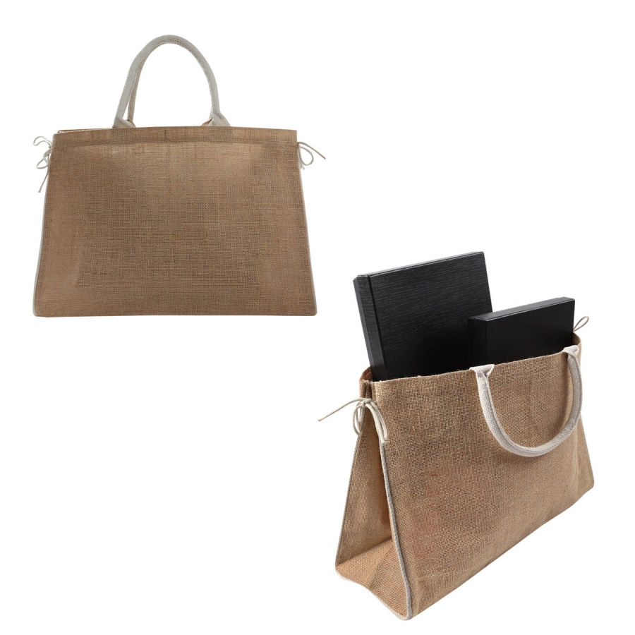 BOLSA DE YUTE LAMINADO DE 1 COMPARTIMENTO  F0224