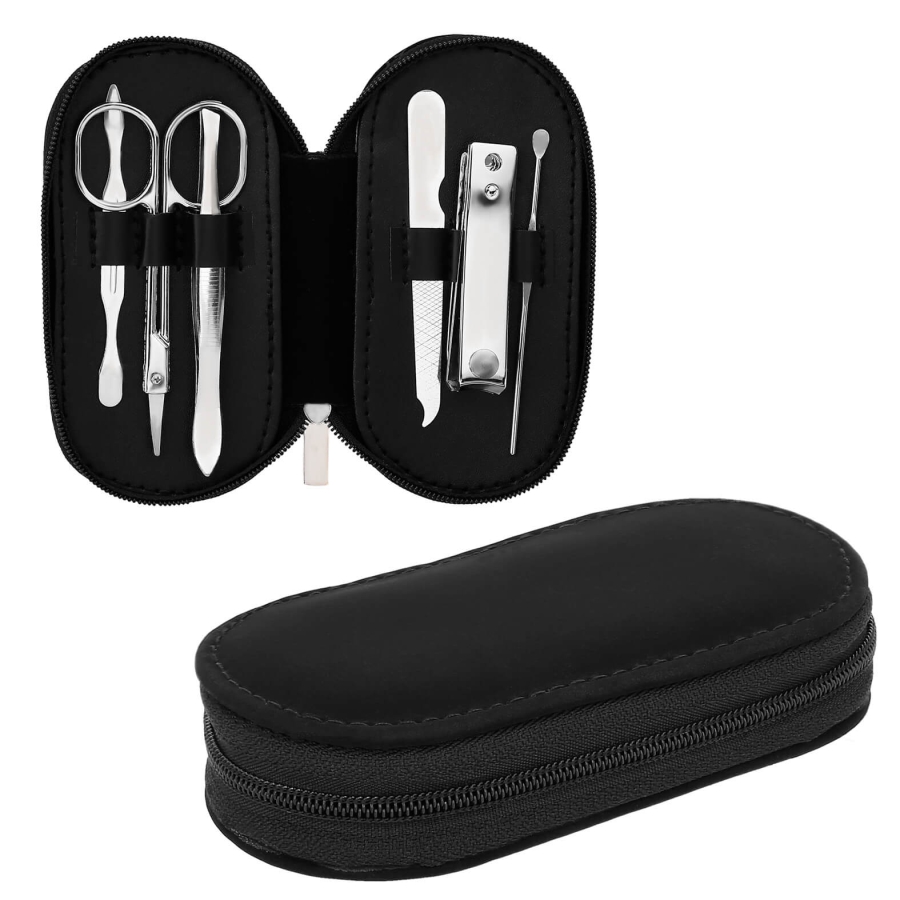 SET DE MANICURI EN ESTUCHE TIPO GAMUZA F0339