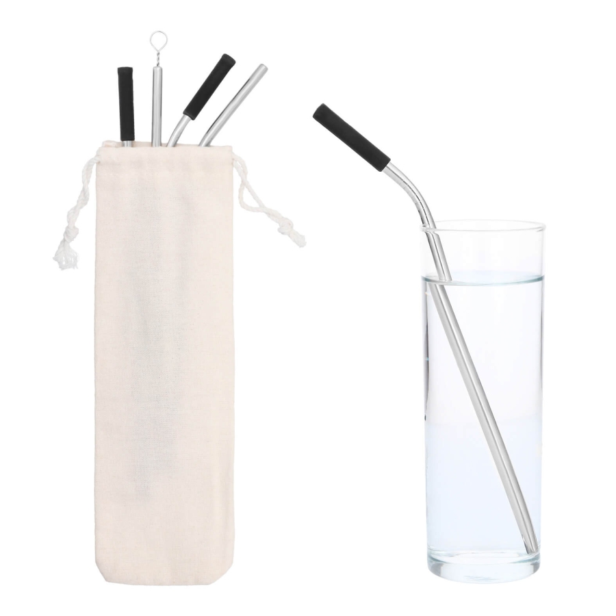 SET DE POPOTES DE ACERO INOXIDABLE F0471