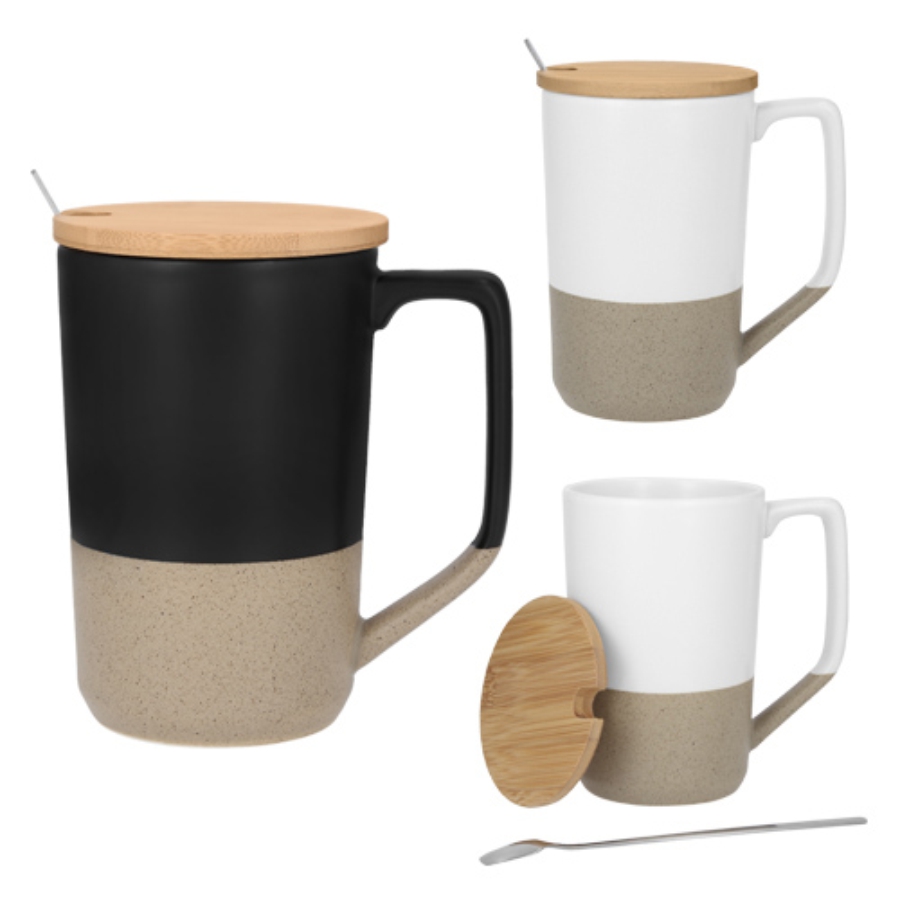 TAZA DE CERÁMICA CON ACABADO MATE  F0474
