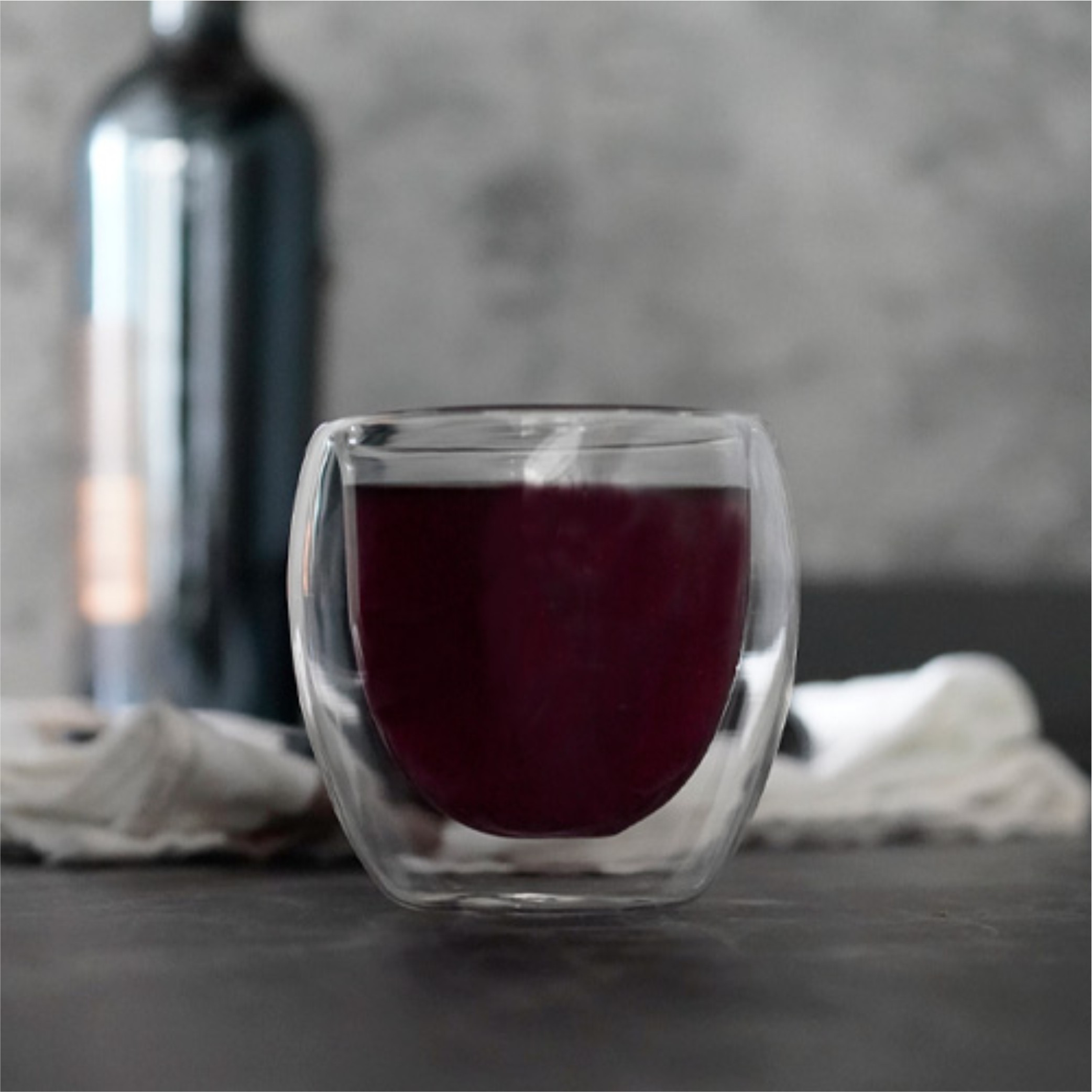 VASO DE VIDRIO CON DOBLE PARED F0501