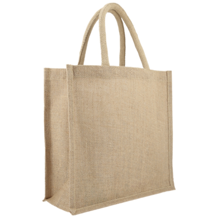 BOLSA DE YUTE CON FUELLE Y ASAS. F066