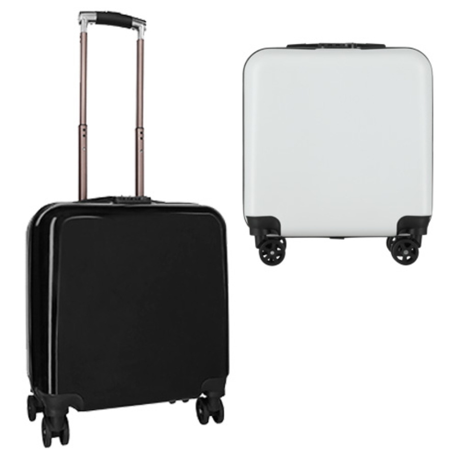 MALETA DE PLÁSTICO PARA VIAJE CON TEXTURA Y ACABADO MATE, RUEDAS GIRATORIAS ASA METÁLICA CON SILICÓN Y CANDADO DE SEGURIDAD. F080